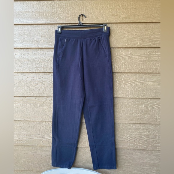T by Talbots Activewear Yoga Tech Bootcut Pants Women Size Small Navy Dark Blue - Picture 1 of 14